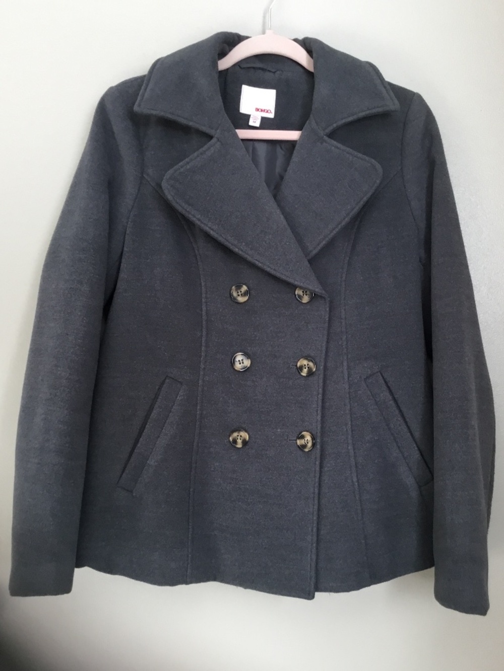 BONGO  Grey Pea Coat